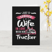 トラック運転手の妻は単に甘やかされた妻トラック運転手 カード (黄色い花)