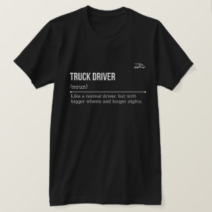 トラック運転手の定義 TRUCK DRIVER Tシャツ