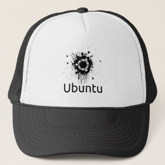 トラック運転手の帽子のUbuntuのinkblotのロゴ キャップ