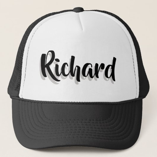 トラック運転手の帽子をパーソナライズ キャップ (正面)