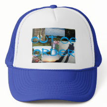 トラック運転手の帽子を汚す