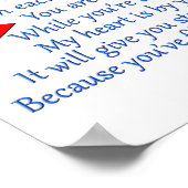 トラック運転手の愛の詩 ポスター (角)