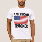 トラック運転手の愛国心のあるTシャツ Tシャツ (正面)