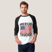 トラック運転手の愛国心のあるTシャツ Tシャツ (正面フル)