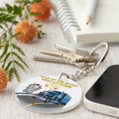 トラック運転手の父の日の贈り物 キーホルダー (正面右)