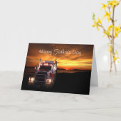 トラック運転手の父の日 カード (黄色い花)