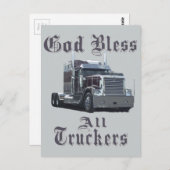トラック運転手の皆さんを祝福する ポストカード (正面/裏面)