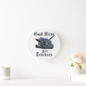 トラック運転手の皆さんを祝福する ラウンド壁時計 (ホーム)