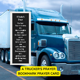 トラック運転手の祈りの言葉ブックマーク祈りの言葉カード スキニー名刺