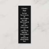 トラック運転手の祈りの言葉ブックマーク祈りの言葉カード スキニー名刺 (正面)