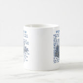 トラック運転手の祈りの言葉 コーヒーマグカップ (中央)