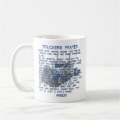 トラック運転手の祈りの言葉 コーヒーマグカップ (左)