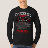トラック運転手の祈り Tシャツ (正面)
