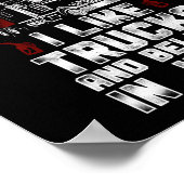 トラック運転手の私は好シンプルきな男だ ポスター (角)