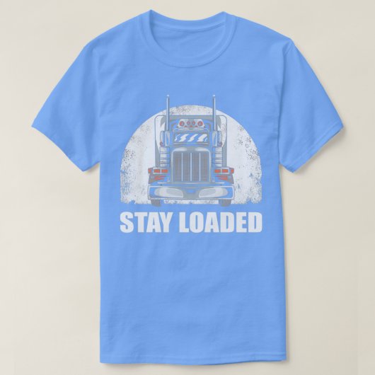 トラック運転手の積み込みを続ける Tシャツ (デザイン正面)
