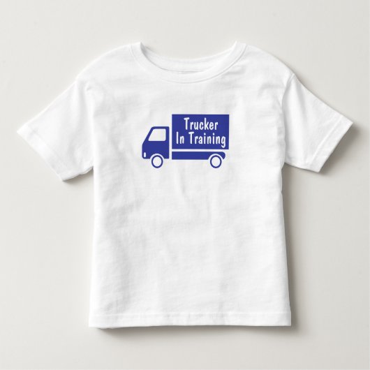 トラック運転手の訓練を受ける人 トドラーTシャツ (正面)