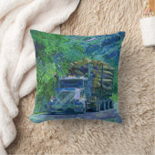 トラック運転手の記録のトラックの貨物自動車の重い輸送Gift2 クッション (ブランケット)