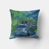 トラック運転手の記録のトラックの貨物自動車の重い輸送Gift2 クッション (裏面)