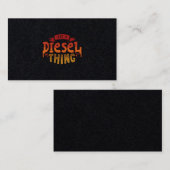 トラック運転手への贈り物としては、ディーゼル製のものだ 名刺 (正面/裏面)