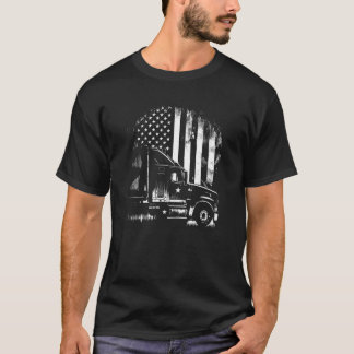 トラック運転手アメリカの大きなリグディーゼル車ドライバー15 Tシャツ