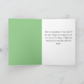 トラック運転手カードへの羊のデザインハッピーバースデー カード (内部)