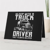 トラック運転手ギフトトラクタトレーラートラック18ホイーラーセル カード (裏面)