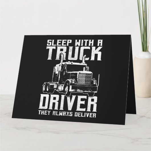 トラック運転手ギフトトラクタトレーラートラック18ホイーラーセル カード (裏面)