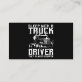 トラック運転手ギフトトラクタトレーラートラック18ホイーラーセル 名刺 (裏面)