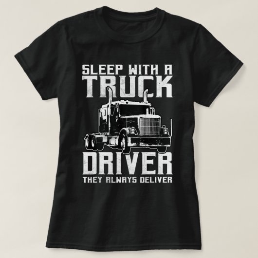 トラック運転手ギフトトラクタトレーラートラック18ホイーラーセル Tシャツ (デザイン正面)
