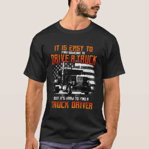 トラック運転手ギフトトラクタトレーラートラック18ホイーラーハール Tシャツ