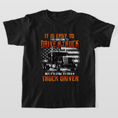 トラック運転手ギフトトラクタトレーラートラック18ホイーラーハール Tシャツ (レイダウン)