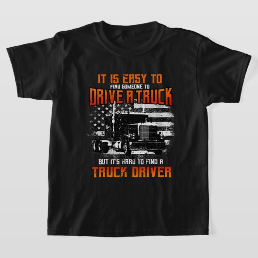 トラック運転手ギフトトラクタトレーラートラック18ホイーラーハール Tシャツ (レイダウン)
