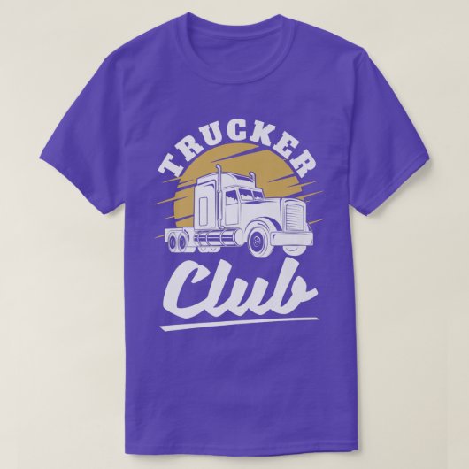 トラック運転手クラブ – 18ホイーラーフリータートラックドライバー Tシャツ (デザイン正面)