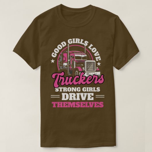 トラック運転手チームスター車のトラック運転手 Tシャツ (デザイン正面)