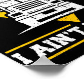 トラック運転手ディもしーゼルAinTバーニンI ポスター (角)