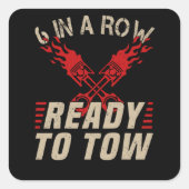 トラック運転手トラック運転手バイストラッカーことわざ スクエアシール (正面)