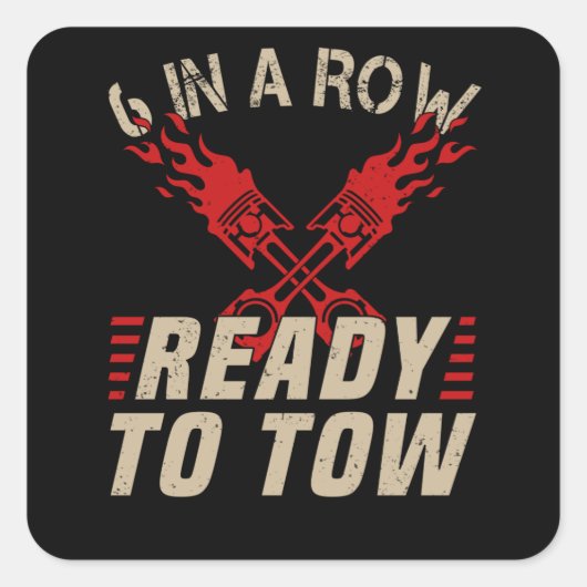 トラック運転手トラック運転手バイストラッカーことわざ スクエアシール (正面)