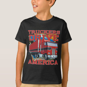 トラック運転手ドライブアメリカ Tシャツ