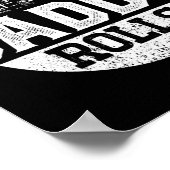 トラック運転手パパ息子の娘ヴィンテージ ポスター (角)