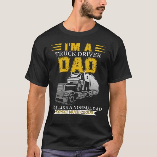 トラック運転手パパ Tシャツ (正面)