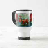 トラック運転手ビッグリグトラックストップタンブラー トラベルマグ (正面左)