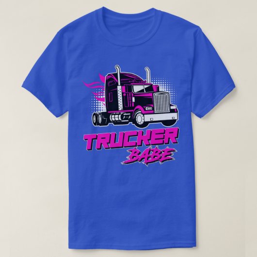トラック運転手ベビートラック運転手のドライバーのギフト女性 Tシャツ (デザイン正面)