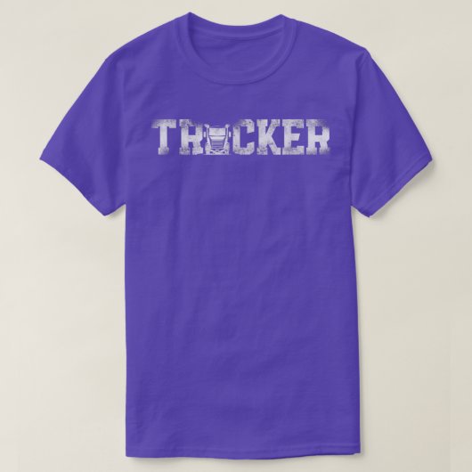 トラック運転手ヴィンテージトラック Tシャツ (デザイン正面)