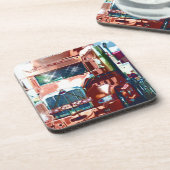 トラック運転手及びトラック恋人のための大きく赤い大型トラック コースター (左側)