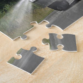 トラック運転手及び子供のための灰色の牛供給の水槽のトラック ジグソーパズル (側面)