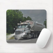 トラック運転手及び子供のための灰色の牛供給の水槽のトラック マウスパッド (マウス)