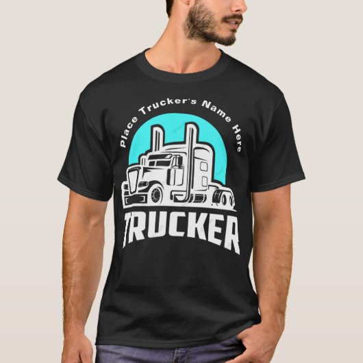 トラック運転手向けのオリジナルTシャツ Tシャツ (正面)