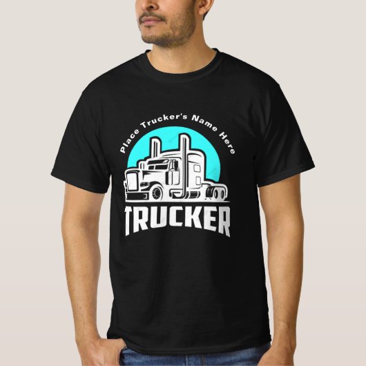 トラック運転手向けのオリジナルTシャツ Tシャツ (正面)