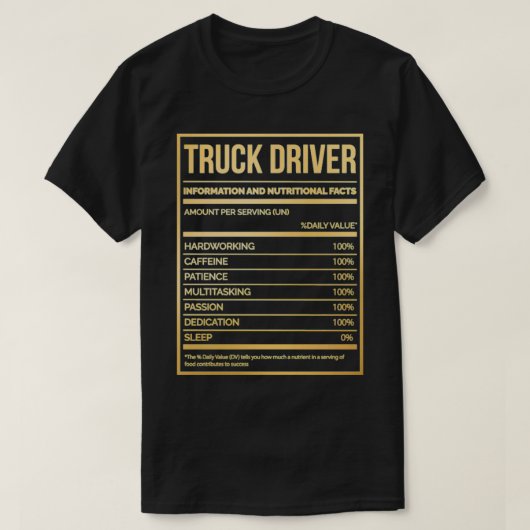 トラック運転手13 Tシャツ (デザイン正面)