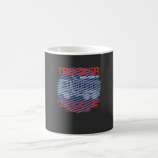 トラック運転手 コーヒーマグカップ (中央)